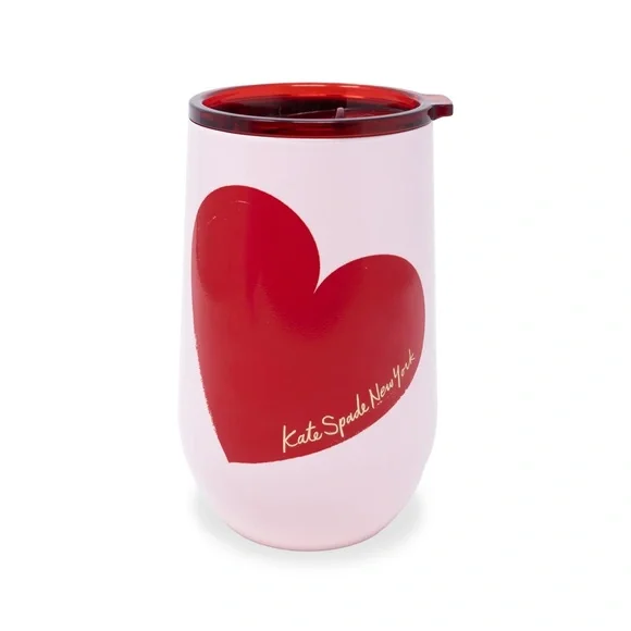 Kate Spade New York Stainless 16 oz. Steel Wine Tumbler in Sweethearts NWT - Picture 11 of 11